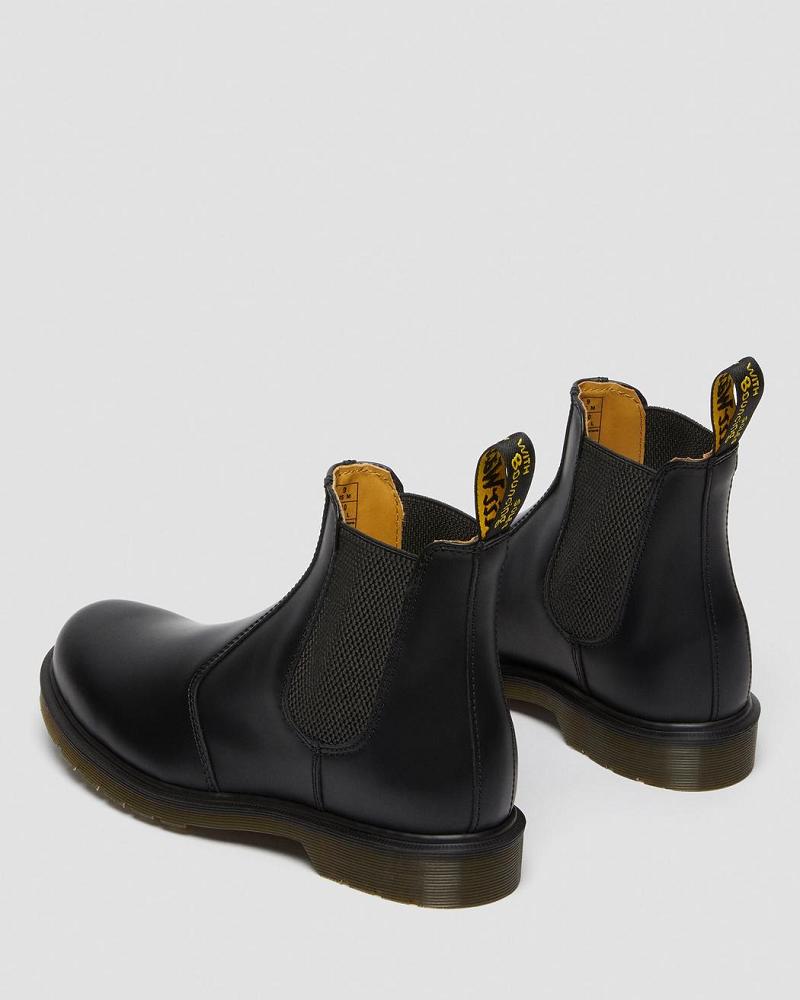 Men's Dr Martens 2976 Smooth Leather Ankle Boots Black | AU 426EBC